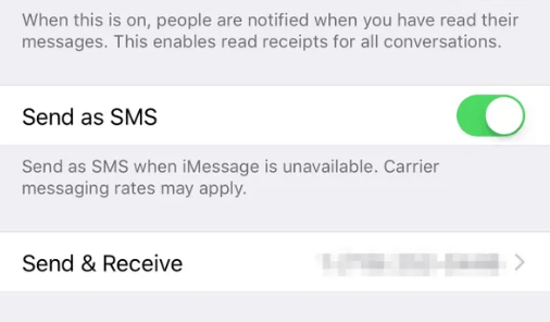 Disable iMessage