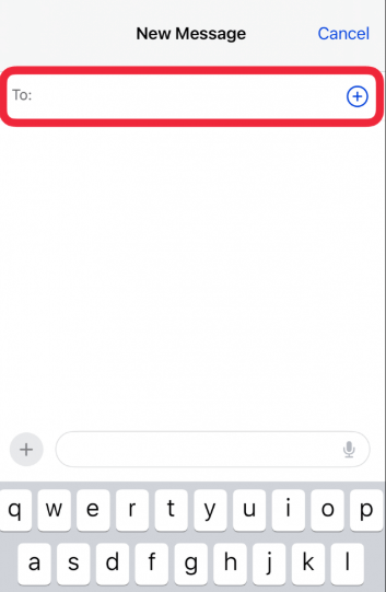 Tap the Compose Icon