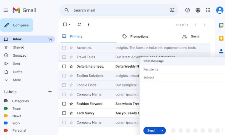 abrir aplicativo gmail