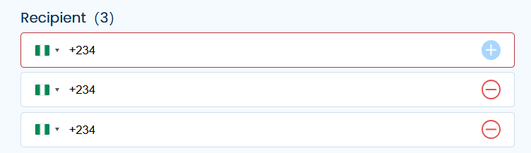 add bulk numbers