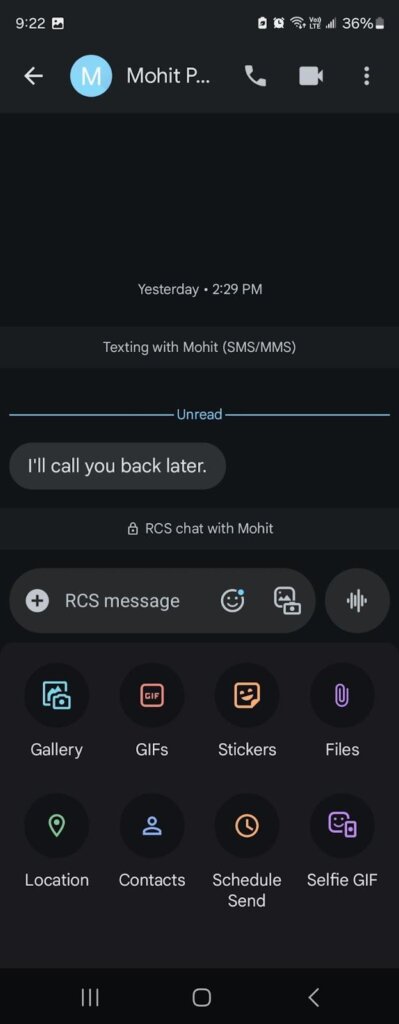 Scegli File o Audio su Android, a seconda della versione della tua app di messaggistica