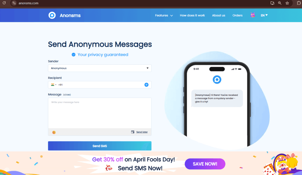 Anonyme Homepage