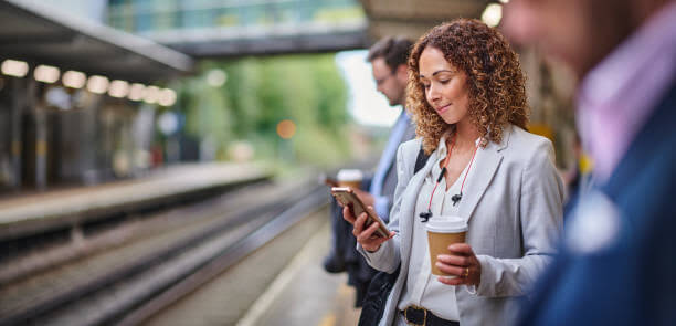 woman sending text messages