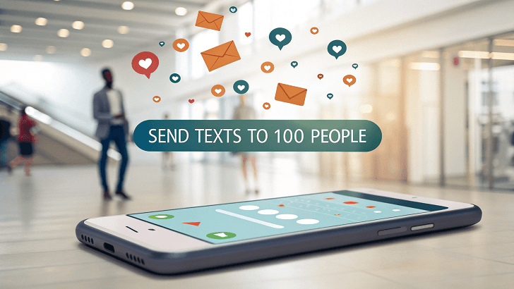 send text to 100 people