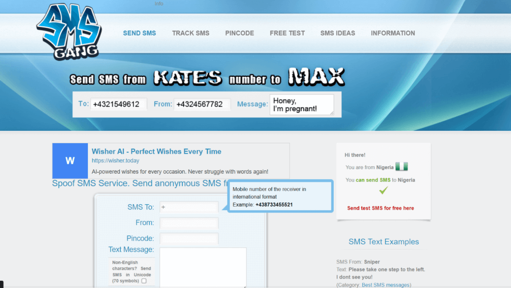 anonymous texting site smsgang