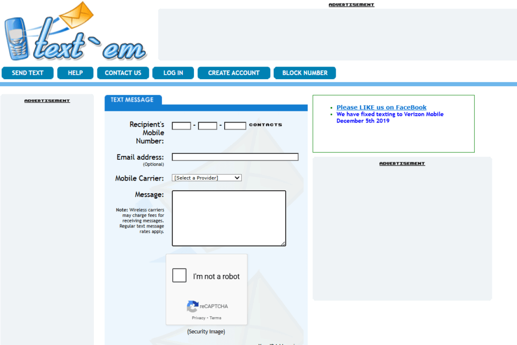 anonymous texting site textem