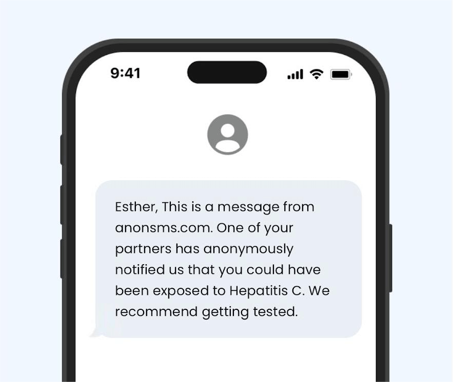 notify a partner text
