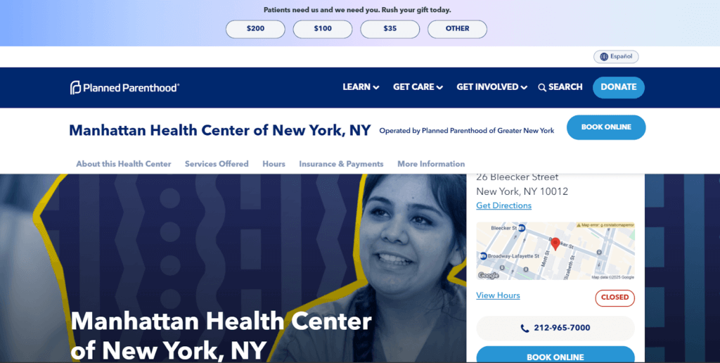 planned parenthood in new york