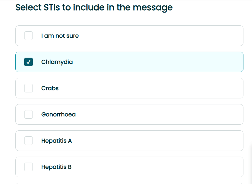 выберите stis