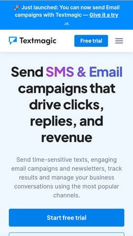 email to sms gateways textmagic