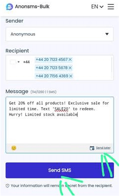 set scheduled sending