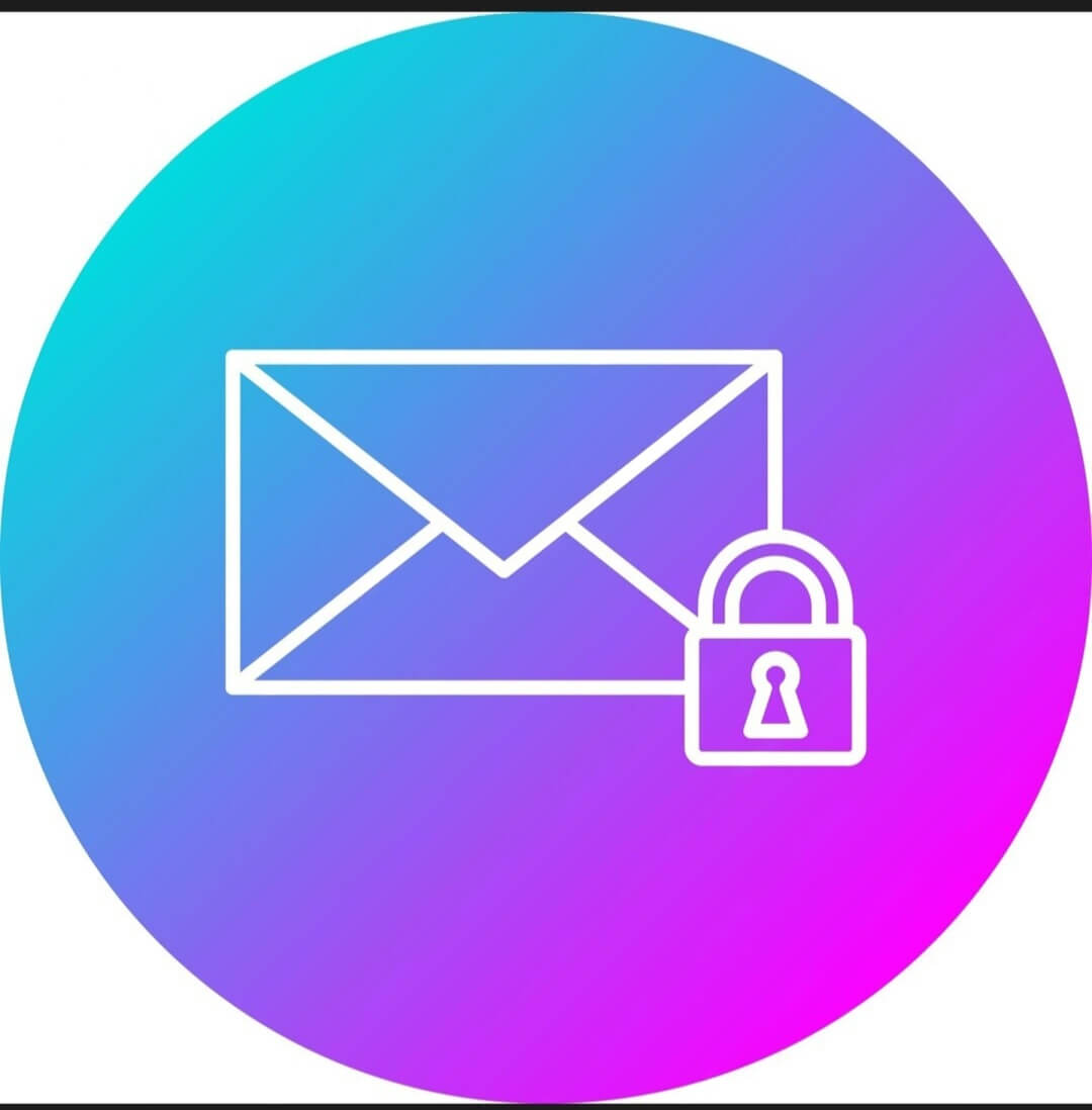 Um ícone de envelope bloqueado