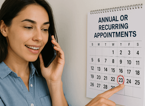 annual appointments