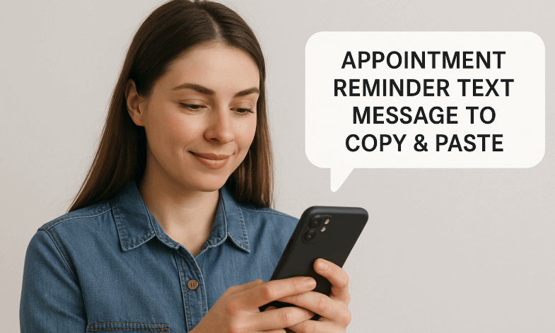 appointment reminder text