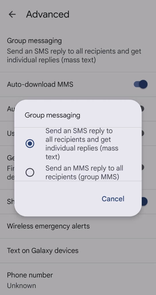 group messaging
