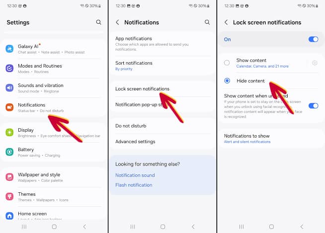 hide conversations on Android
