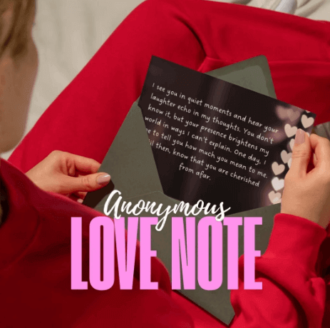 anonymous love letter