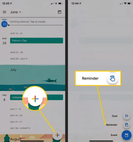 Google Calendar to Set Reminder