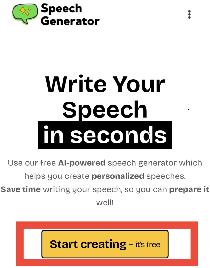 Speechgenerator page