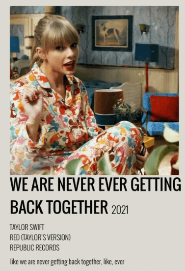 we are never ever getting back together