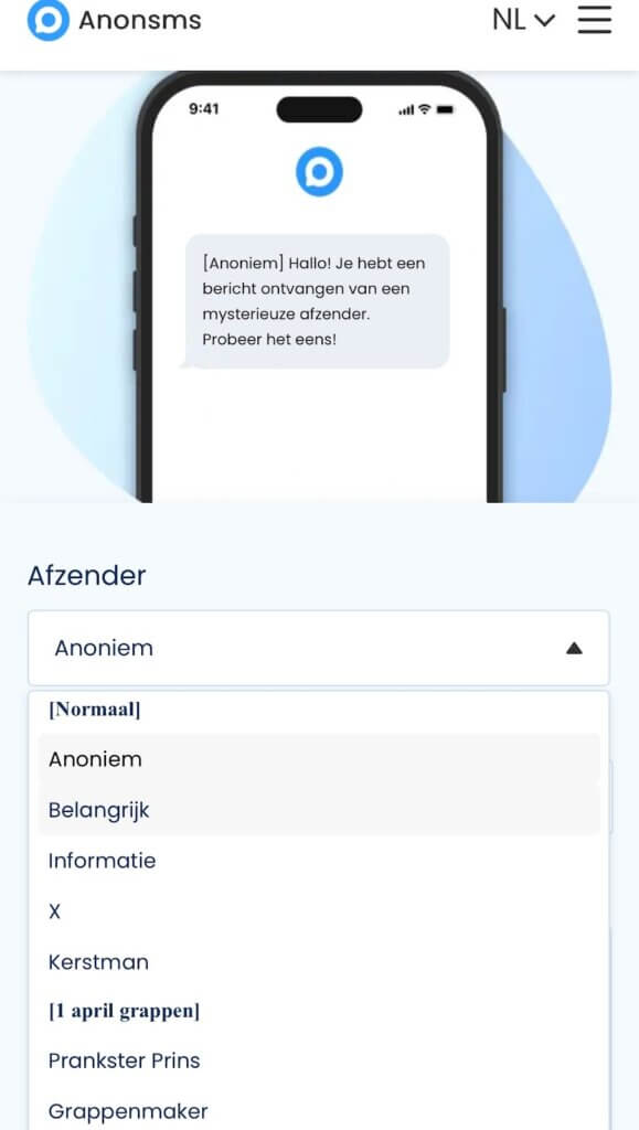 choose any name you want that’s best suited for the message you’re sending
