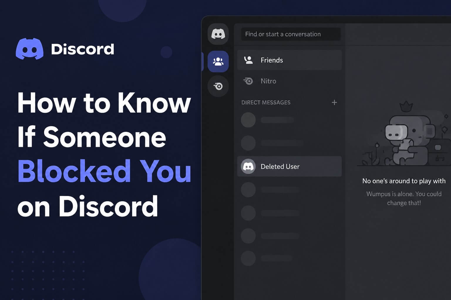 Comment savoir si quelqu'un vous a bloqué sur Discord ?