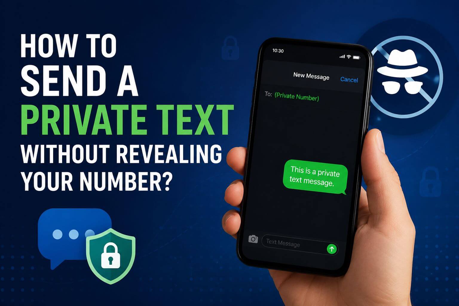 How to Send a Private Text without Revealing Your Number?