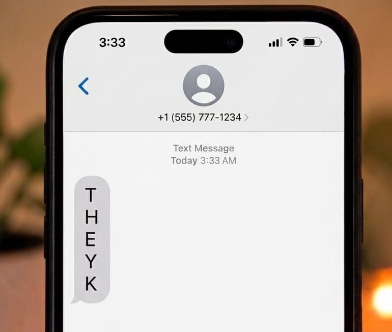 Send Single-Letter Texts in a Row