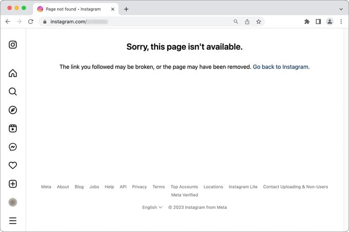Buscar su perfil en un navegador