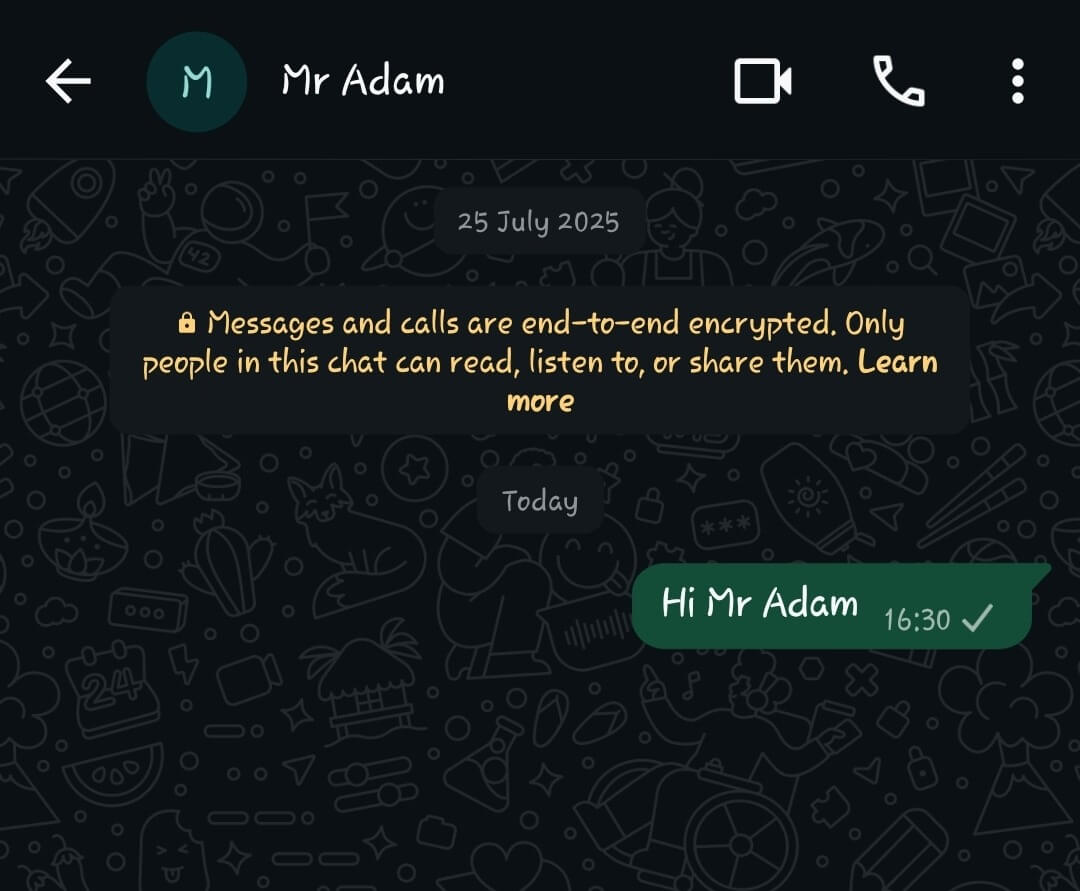 Send a Message and Check the Check Marks