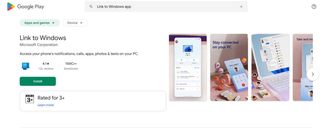 Microsoft Phone Link
