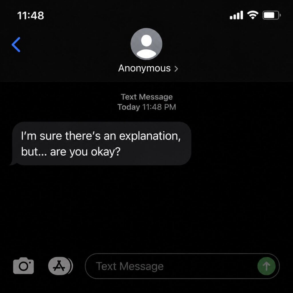 Ask Them If They Are Okay Before Anything Happened