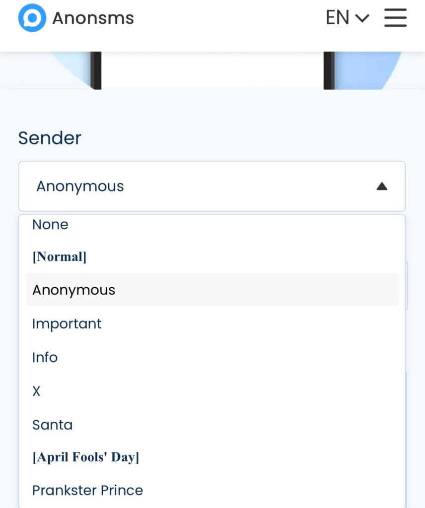 Anonsms